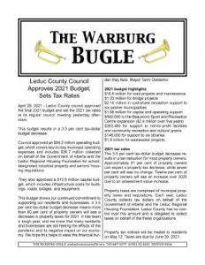 Warburg Bugle - 2021.04.30